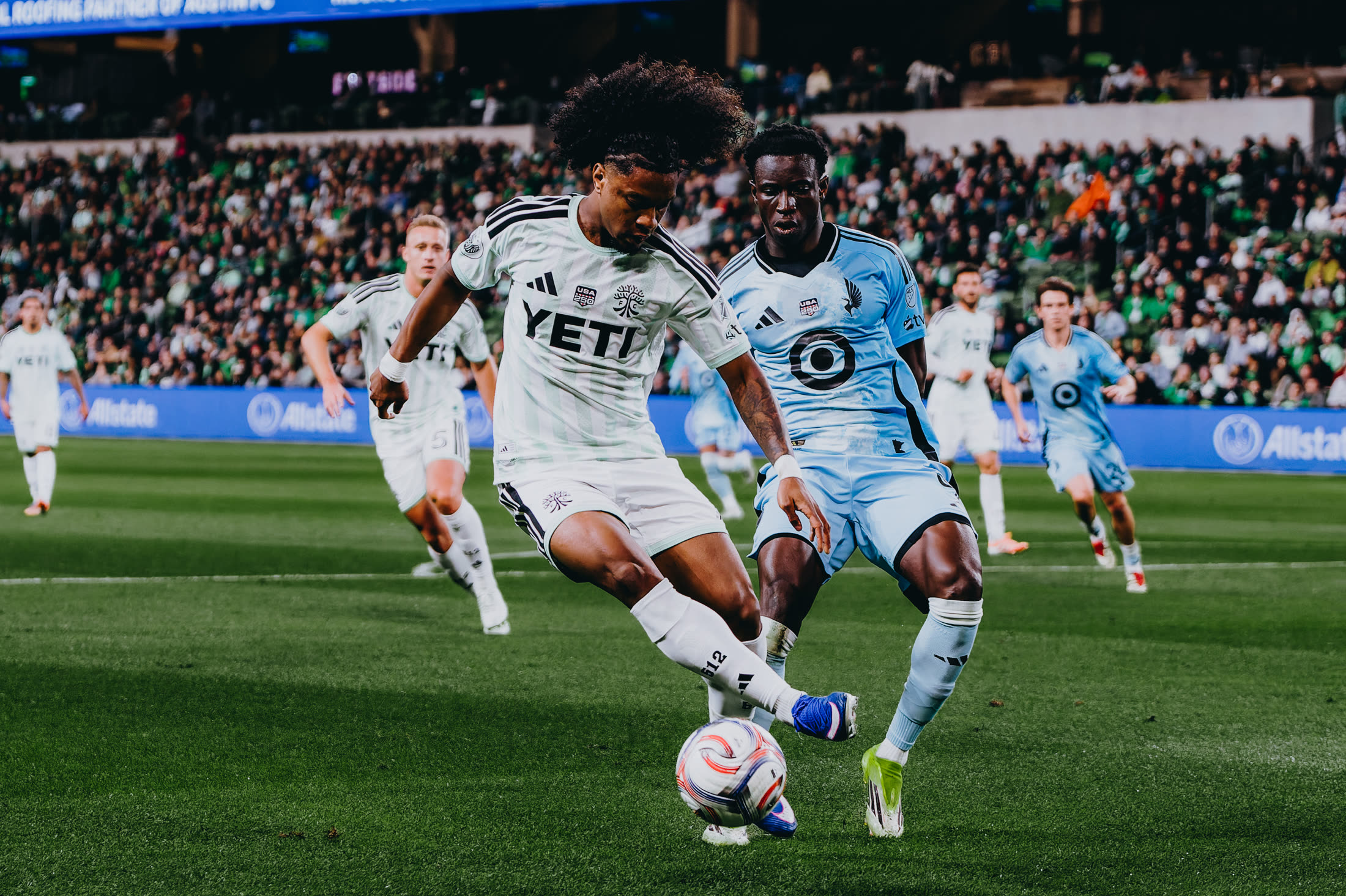 Austin FC match action vs Minnesota