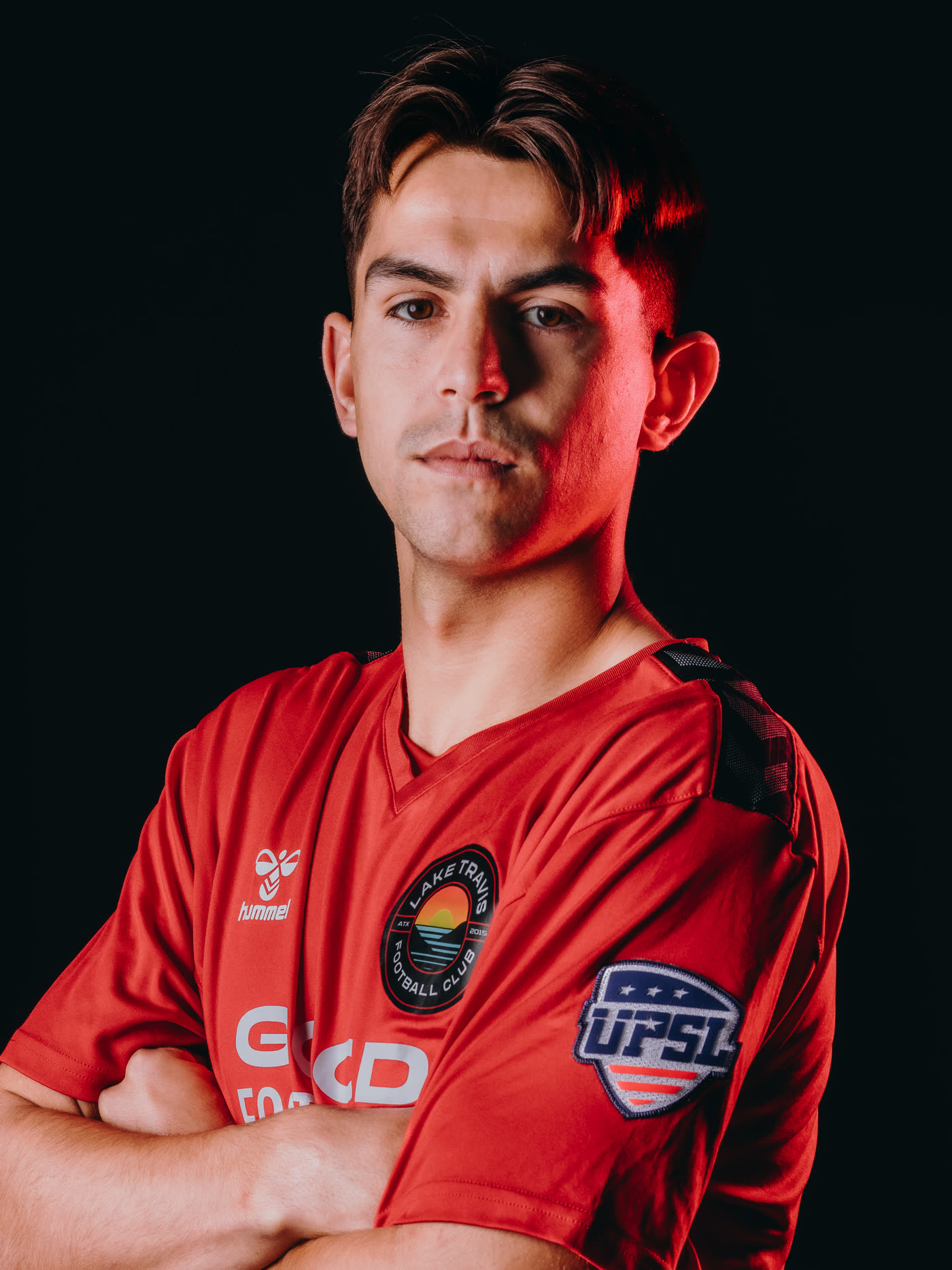 Lake Travis FC athlete studio portrait